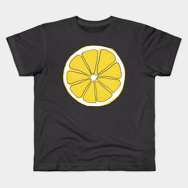 lemon slice Kids T-Shirt by ubercuties